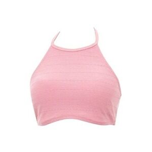 Pez D'OR Eva Ibiza Halter Bikini Top in Pink- Size Medium- NWOT